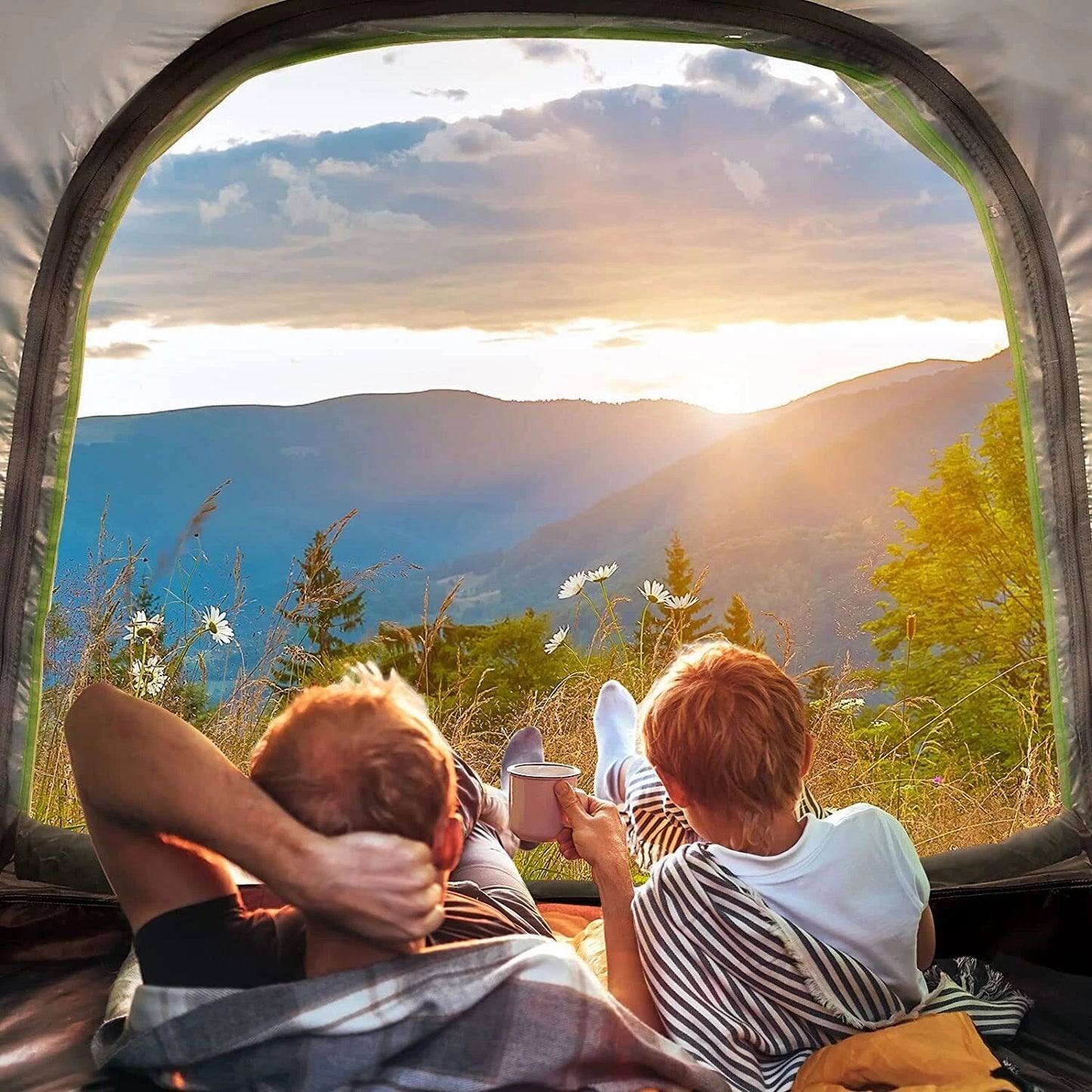 -Waterproof Automatic Quick Open Camping Outdoor Tent UV Protection 3-4 Persons 50% OFF