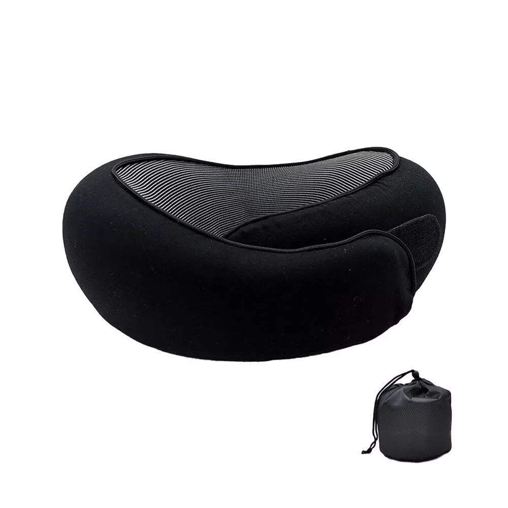 Memory Foam U Shaped Travel Pillow Neck Support Soft Head Rest Plane Car Cushion- 50% OFF