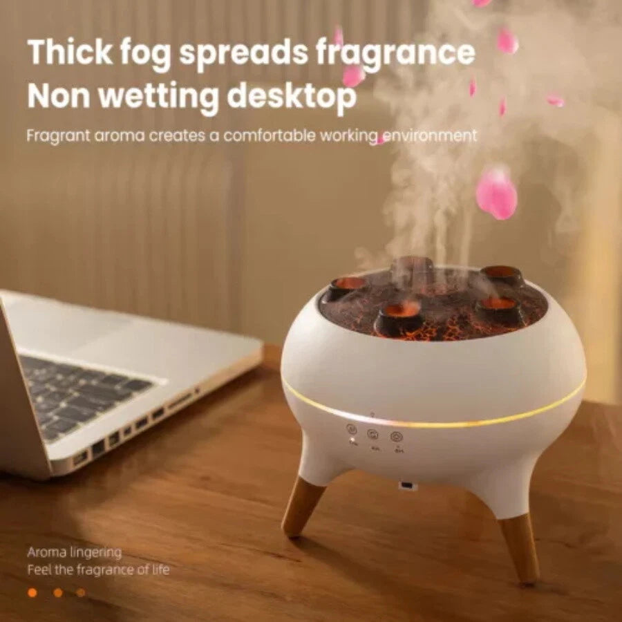 3D Dynamic Ultrasonic Spray Jellyfish Humidifier 250ml Essential Oil Diffuser AU - 50% OFF SALE