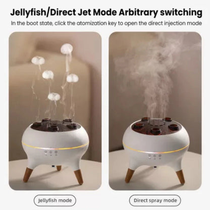 3D Dynamic Ultrasonic Spray Jellyfish Humidifier 250ml Essential Oil Diffuser AU - 50% OFF SALE